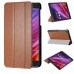 Asus Fonepad 8 FE380CXG - PU Flip Stand Tablet Protective Cover Case Support Sleep Wake Function - Brown